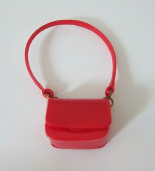 Vintage Barbie: Francie 1275 Bells Red Vinyl Shoulder Bag Purse