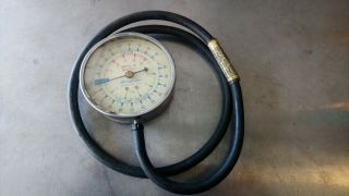 Vintage Snap On Snapon Tools Vacuum And Fuel Pump Gauge Antique Kilopascal