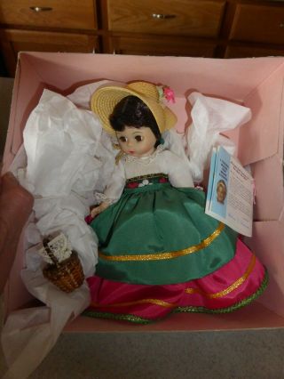Madame Alexander Vintage Doll Italy 593 Boxed 8 " International