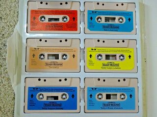 VTG Teddy Ruxpin Book - N - Tape Along CASE w/ 6 Cassette TAPES & BOOKS - 1986 - EUC 4