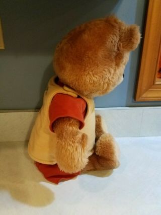 Vintage 1985 Teddy Ruxpin Toy Stuffed Animal Bear Worlds Of Wonder 80s 4