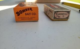 vintage fishing lure boxes only Bomber & Eppinger 4