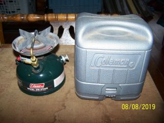 Vintage 1988 Coleman Model 508a Camping Stove W/case Pumps Up