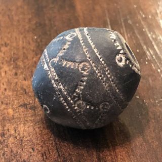 Antique Clay Spindle Whorl Bead Pre Columbian Or African Style Old Artifact Cool 2