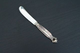 Vintage Sterling Silver Handle George Jensen Acorn Butter Knife