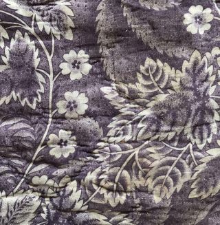19th Century French Quilted Cotton Toile De Jouy C1840s 381