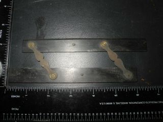 Antique Small Pocket Rosewood Parallel Ruler