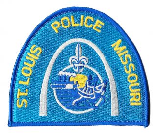 Police Patch Missouri Saint St Louis Louie Fluer De Lis Arch Arc Shoulder Mo Pd