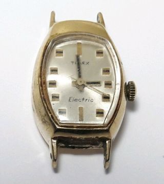 Vintage Ladies Quartz Watch For Repair Timex Electric 18kv
