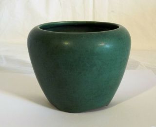 Antique Roseville Pottery Mission Matte Green Jardiniere/vase 462 - 5