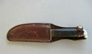 Vintage Western Boulder Colo.  Knife Fixed Blade Leather Sheath