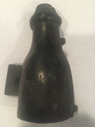 Antique No.  960 Pewter Wine Bottle Ice Cream Or Chocolate Mold