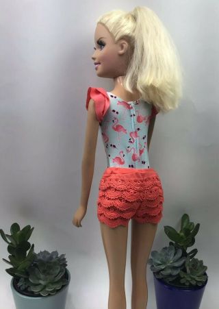 Vintage Barbie Blonde Hair Doll 2013 Just Play Mattel Approx 28” Tall 4