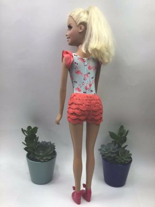 Vintage Barbie Blonde Hair Doll 2013 Just Play Mattel Approx 28” Tall 5