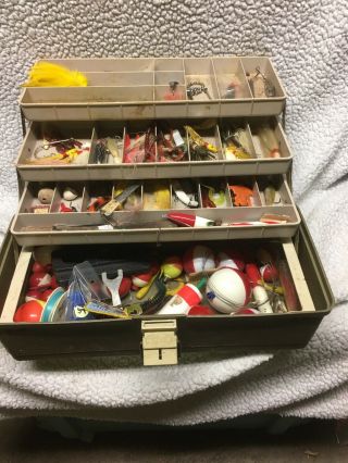 Vintage Plano Tackle Box Full 6250