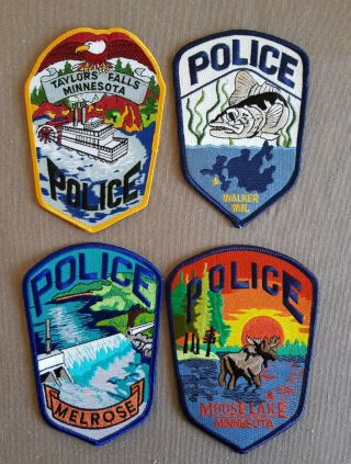 Usa - 4 X Different Police Patches - Minnesota 16