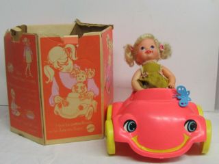 Vintage 1969 Mattel - - - Baby Go Bye Bye Doll & Bumpety Buggy Bumper Parts/repair