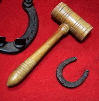 Rare Law Gavel Mallet Wooden Justice Antique Old Vintage Wood Hammer Judge Tool