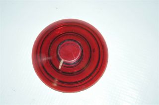 Jefferson 906 Red Glass Lens Tail Stop Light Vintage Old Antique Usa