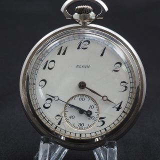 Vintage Elgin U.  S.  A Pocket Watch Not Junk From Jp