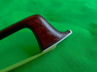 antique wood violin bow ebony frog abalone inlay f.  n.  voirin paris 4/4 29 in 58g 7