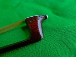 antique wood violin bow ebony frog abalone inlay f.  n.  voirin paris 4/4 29 in 58g 8