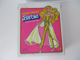 1980s Mattel Golden Dream Barbie Fashion Doll Case 8454