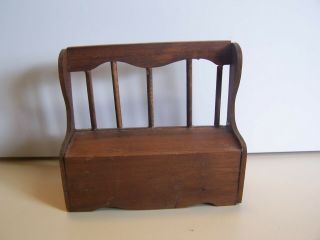 Miniature Bench Seat Wooden Kitchen Furniture Dollhouse Miniatures 1:12 Scale
