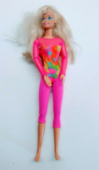 Vintage 1975 Mattel Barbie Blonde Retro Work Out Suit Articulating