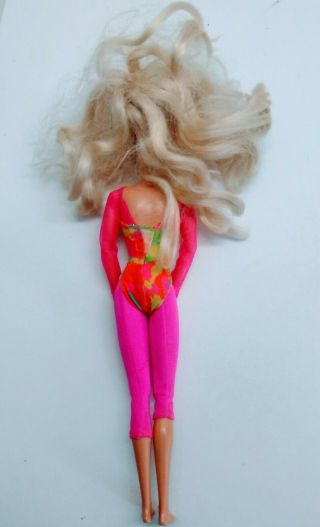 Vintage 1975 mattel barbie Blonde Retro Work out suit Articulating 3