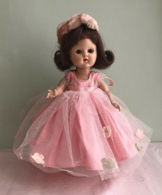 Vintage Vogue Slw Ginny Doll With Painted Eyelashes In Her Tagged Formal