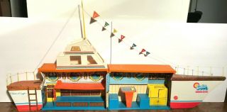 Vintage 1974 Barbie Dream Boat Playset & Storage Boat Folds Chris Craft
