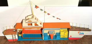 Vintage 1974 BARBIE DREAM BOAT Playset & Storage Boat Folds Chris Craft 2