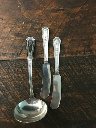 Sterling Ladle And 2 Spreaders - Colfax By Durgin
