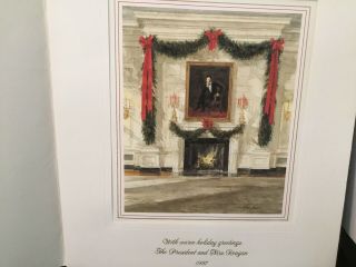 1987 Ronald Reagan White House Christmas Card