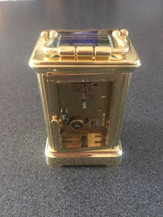 Very Fully Serviced Brass Cased English Carriage Clock 3