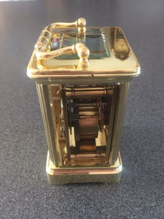 Very Fully Serviced Brass Cased English Carriage Clock 4
