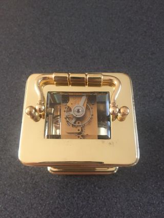 Very Fully Serviced Brass Cased English Carriage Clock 5