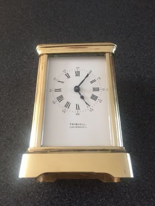 Very Fully Serviced Brass Cased English Carriage Clock 6