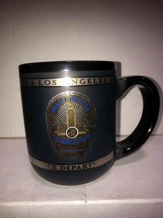 Los Angeles Police Department Coffees Mug Black 16 Oz