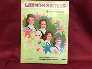 1959 " Lennon Sisters " Paper Doll Cut Outs Some Clothes Uncut