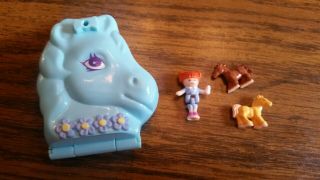 Vintage Polly Pocket Pony Sisters 1995 Not Complete