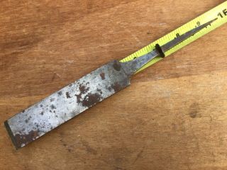 W.  Butcher Cast Steel 1 - 1/2” Antique Wood Chisel Cross And Arrow Stampings