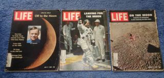 1969 Moon Landing Life Magazines (3).