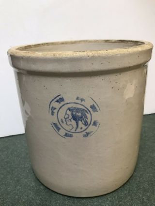 Louisville Pottery Indian Head 1 - Gallon Crock
