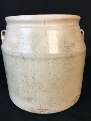 DODSON - BRAUN Manufacturing Antique Pottery Crock ST LOUIS,  MO 1896 7