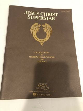 Vintage Jesus Christ Superstar Rock Opera Song Sheet Music Andrew Lloyd Webber