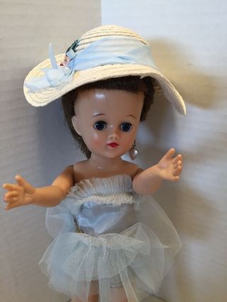 Vintage Vogue 1957 Jill Doll 10 " With Hat