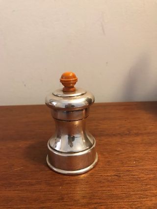 Israel Freeman & Son Silver Plate Pepper Mill Made In France