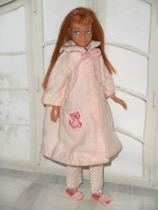 Vintage Barbie FIRST ISSUE TITIAN SKIPPER DOLL IN DREAMTIME 1909 PJs SLIPPERS 2